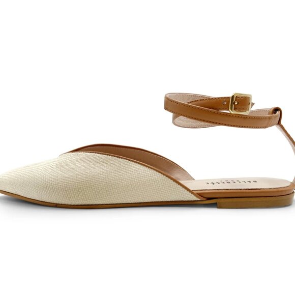 Ballerette Campitelli Summer beige raffia mule shoes size 40 NWT never worn - Picture 2 of 3